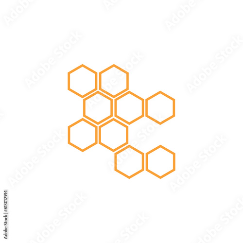 Honeycomb bee icon on white background. honeycomb icon for your web site design, logo, app, UI. flat style.
