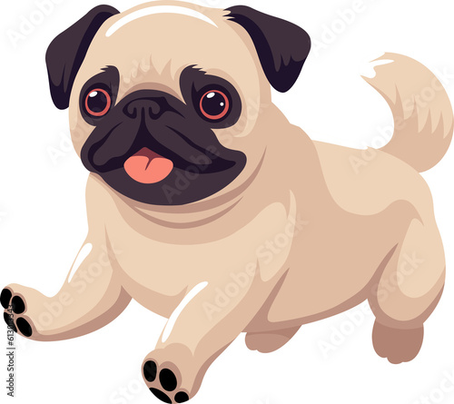 Fotografía Cute pug baby dog