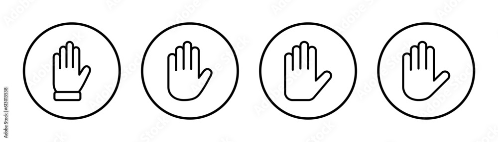 Hand icon set illustration. hand sign and symbol. hand gesture Hand icon set illustration. hand sign and symbol. hand gesture