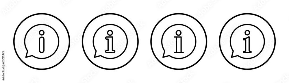 Information sign icon set illustration. about us sign and symbol. question mark icon Information sign icon set illustration. about us sign and symbol. question mark icon