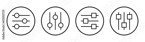 setting Icon set illustration. Cog settings sign and symbol. Gear Sign