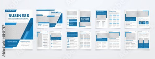 business brochure template with minimalist