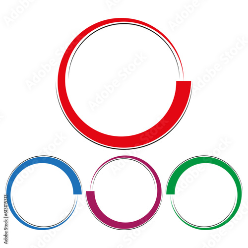 Organic shapes in sticker style. Vector illustration. stock image.