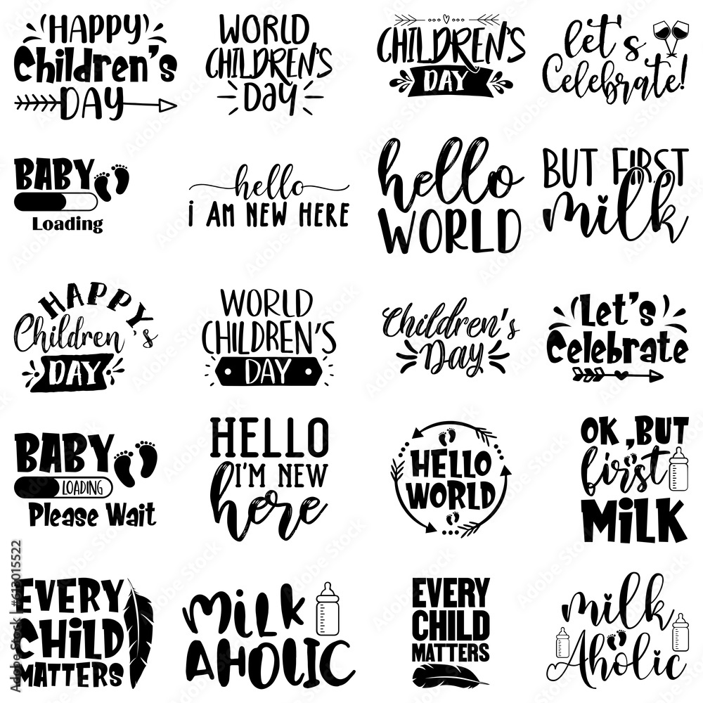 Fototapeta premium Kids SVG Design Bundle