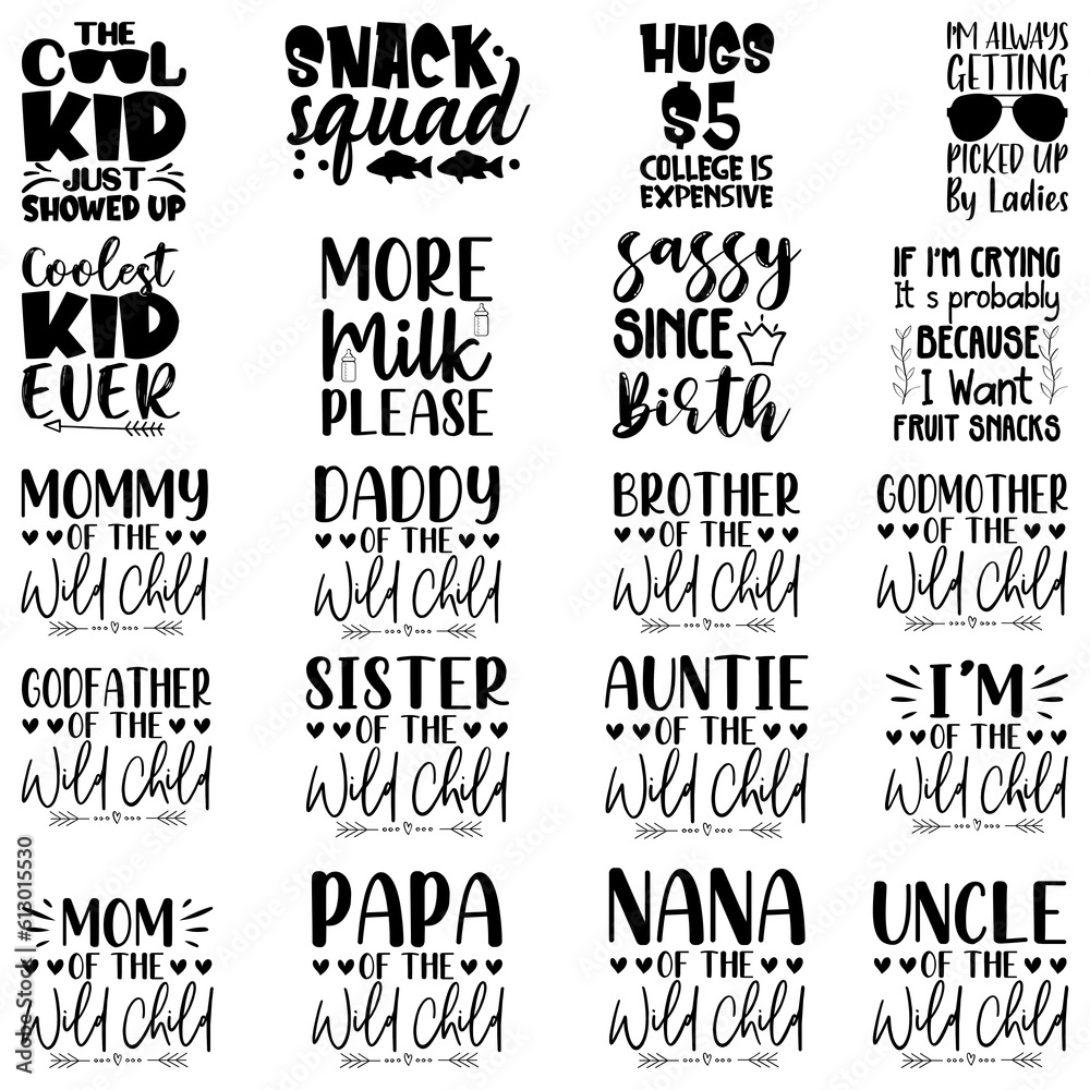 Fototapeta premium Kids SVG Design Bundle