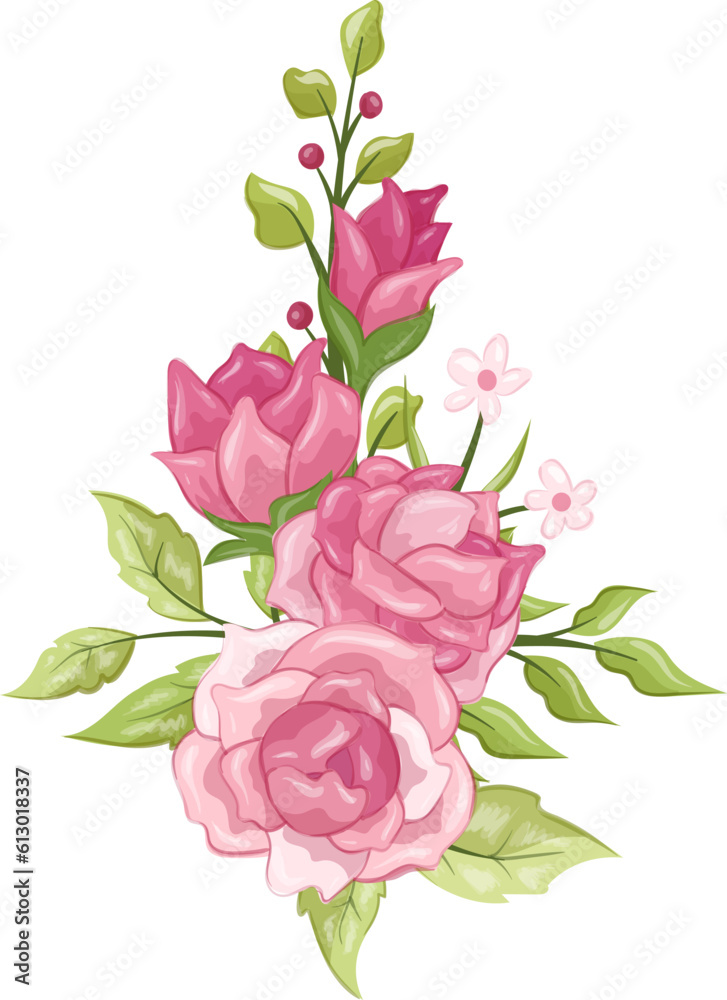 bouquet of flowers design illustration bouquet of flowers design illustration