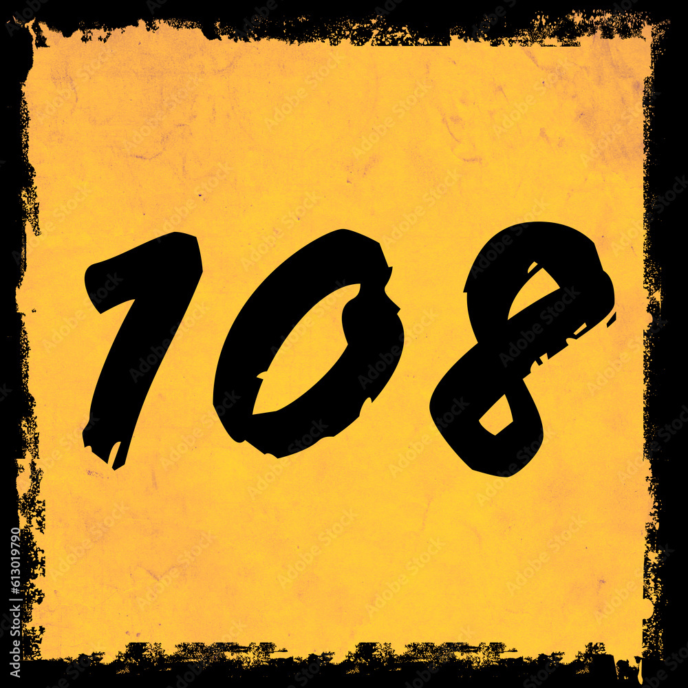 108-number-number-108-has-religious-significance-in-hinduism-stock