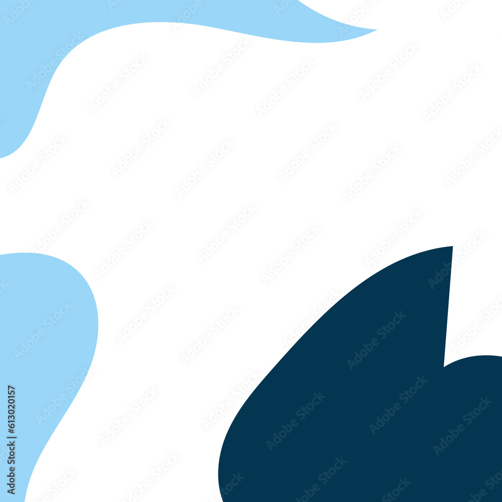 Blue Frame Corner Abstract Shapes Blue Frame Corner Abstract Shapes