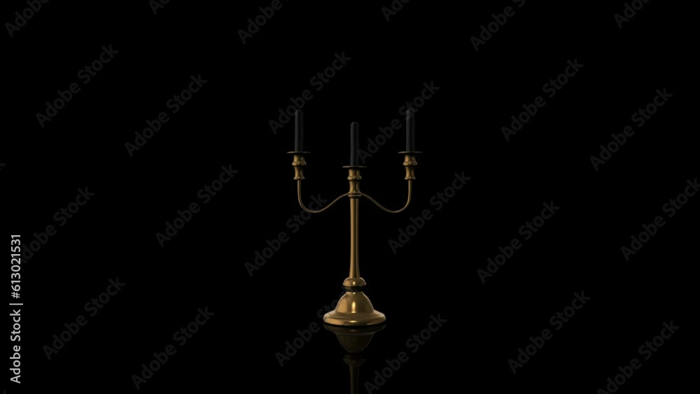 Candleholder turns on itself Candleholder turns on itself