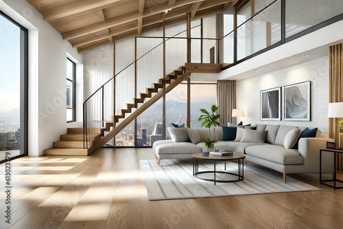 modern living room with floor © ra0
