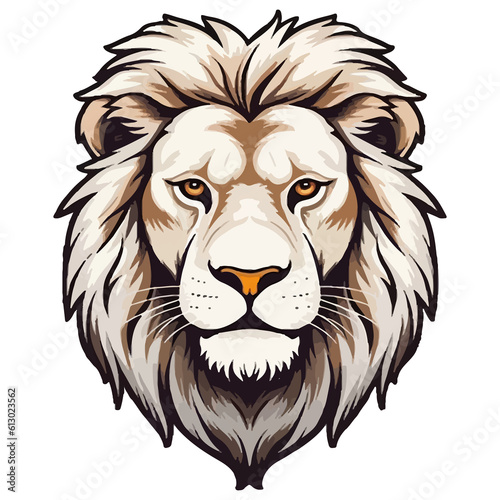 Wallpaper Mural Lion Head Logo mascot wildlife animal illustration Torontodigital.ca