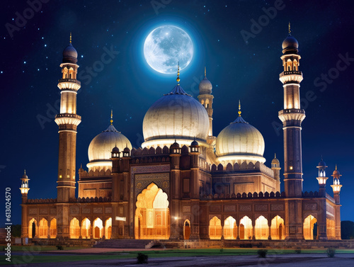 Illuminating the Islamic Mosque in Celestial Splendor