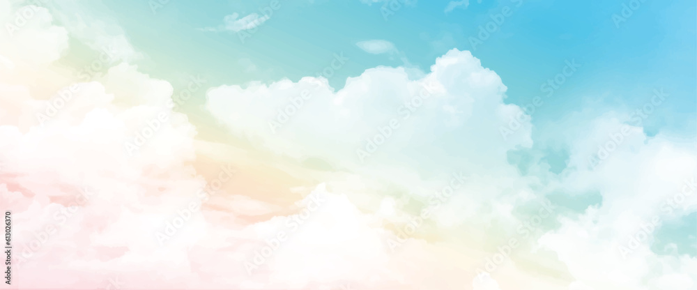Texture of a pastel sky. Trendy image