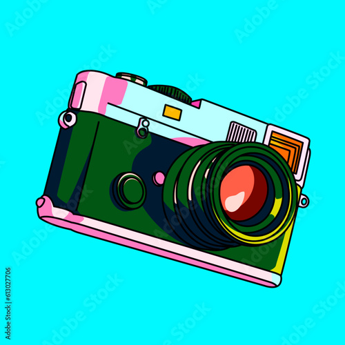 レトロカメラ（retro camera ）(ai)