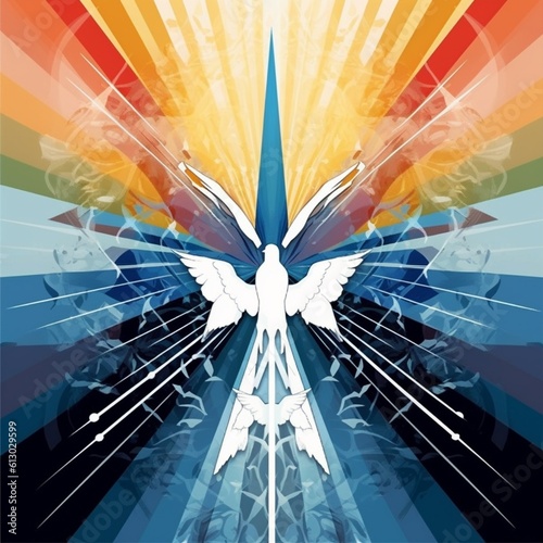 Trinity Sunday: An Image That Represents the Holy Trinity Generative AI