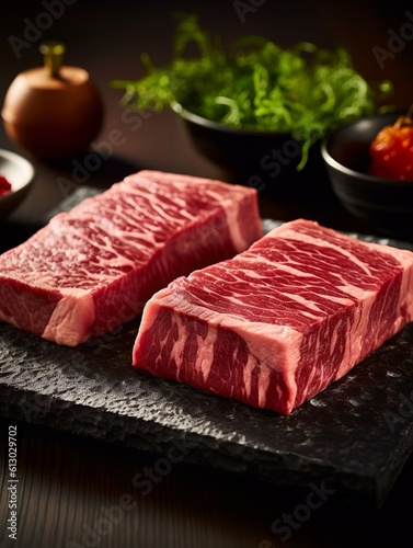 Japanese Wagyu A5 Beef with High Marbling