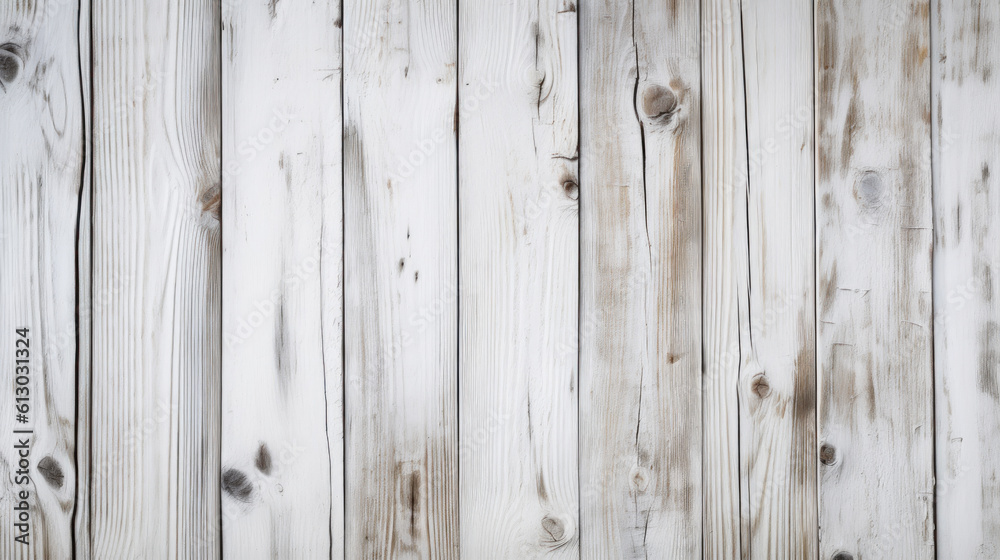 Fototapeta premium White wood background 
