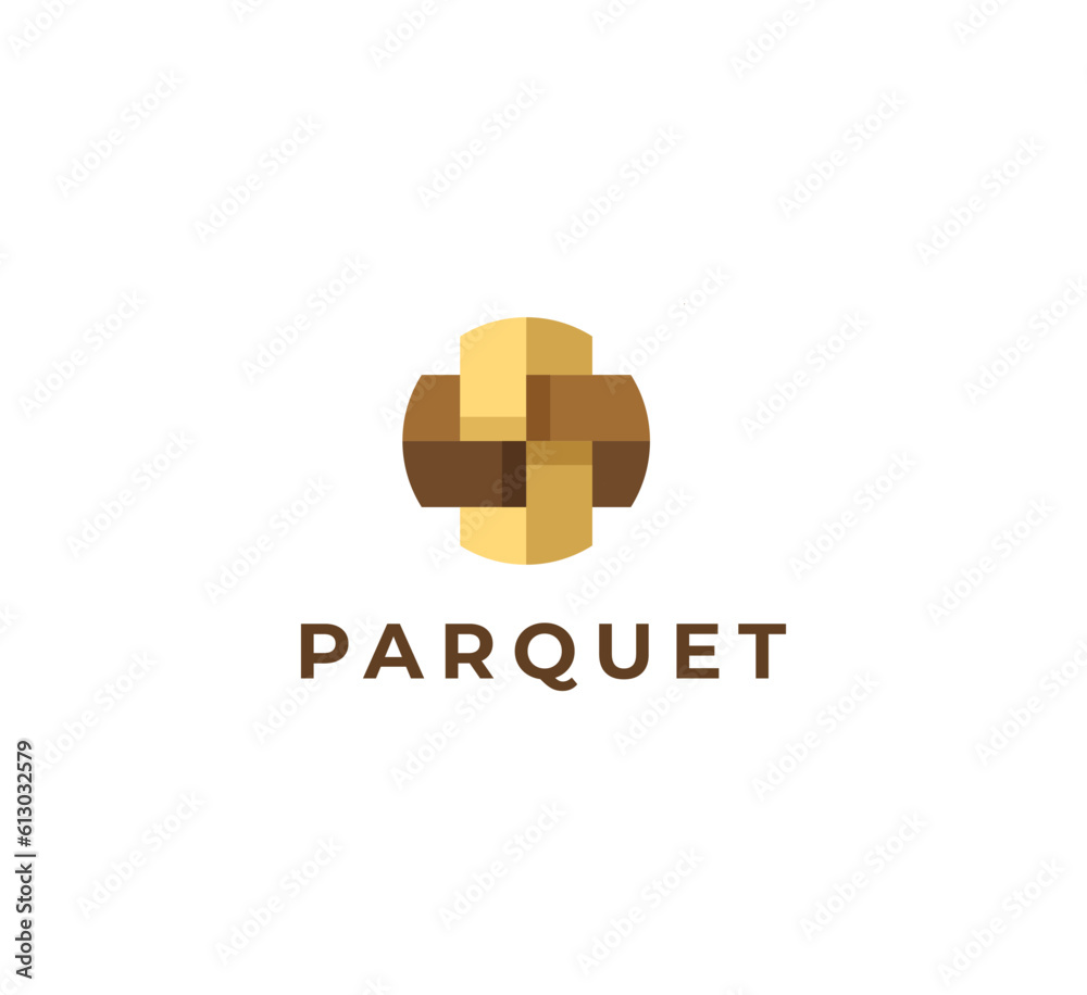Obraz premium Vector logo parquet for your company