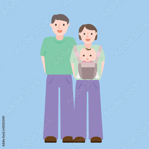 Family and baby daddy paraent baby