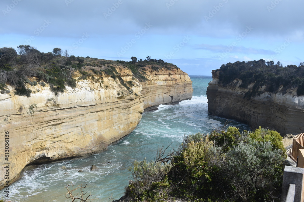 Great Ocean Road bay and cliff