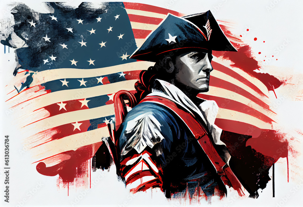 Patriotic Iconic Victorian Soldier Politician Independence Day 4th of