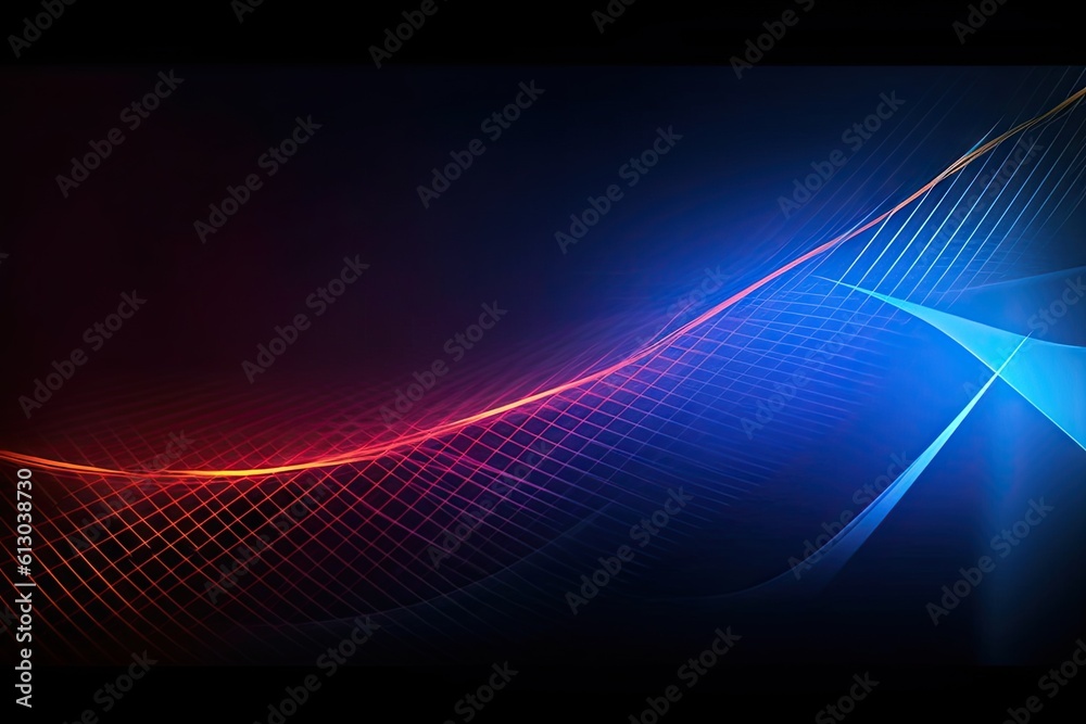 Glowing color. Abstract art gradient blue light wallpaper. Modern digital lines graphic design on black background Generative AI illustrations Glowing color. Abstract art gradient blue light wallpaper. Modern digital lines graphic design on black background Generative AI illustrations