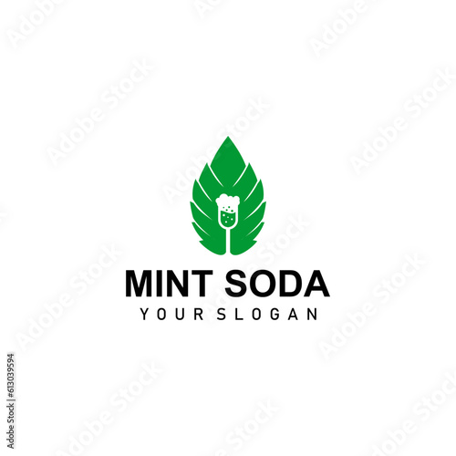 mint soda logo design