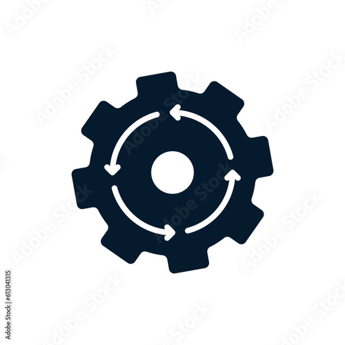 System update concept. Vector icon isolated on white background.