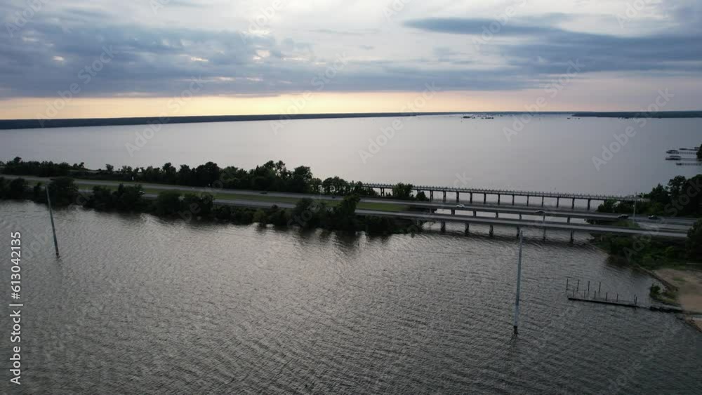 Aerial views from over Lake Marion at Santee, SOuth Carolina. Aerial views from over Lake Marion at Santee, SOuth Carolina.