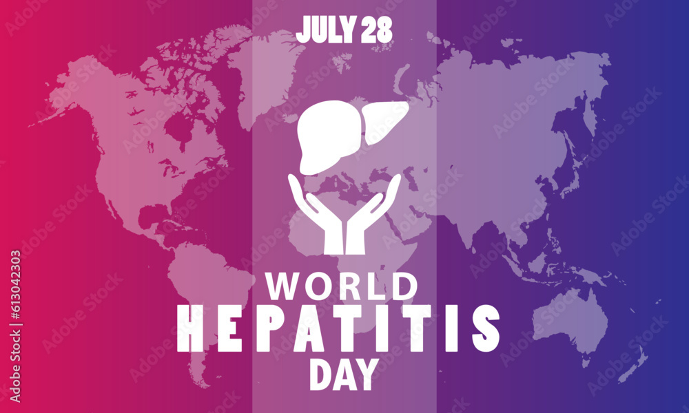 World hepatitis day, vector illustration