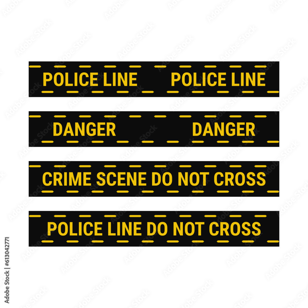 Police Line Set In Yellow Black Color And Rectangle Shape For Danger Sign
Police Line Set In Yellow Black Color And Rectangle Shape For Danger Sign