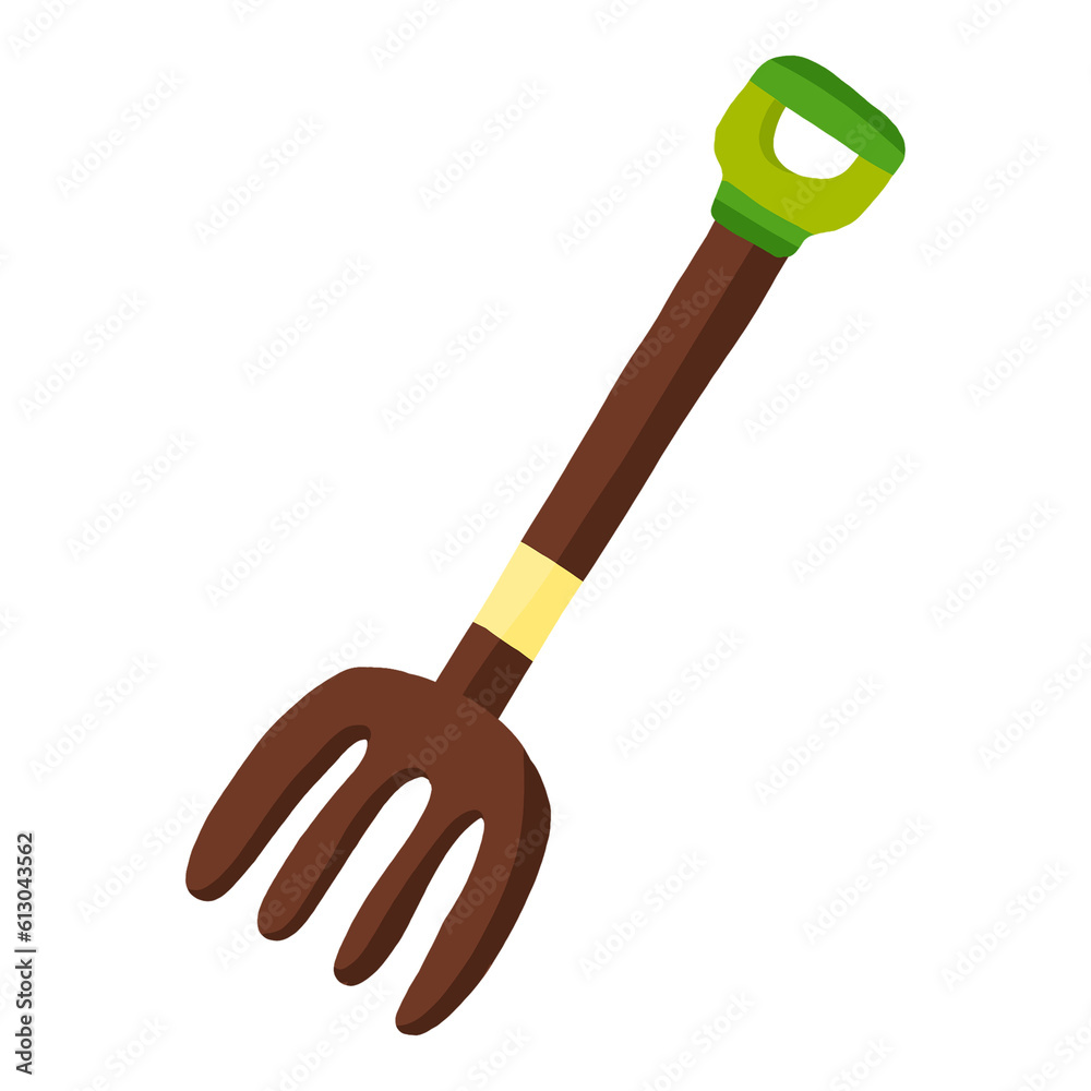 Pastel Gardening Equipment Grass Shovel Illustration Pastel Gardening Equipment Grass Shovel Illustration