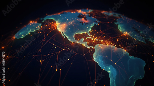 Global network  desin mockup 