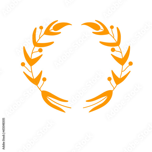 Vector Laurel Wreath Gold