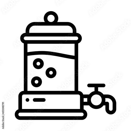 drink dispenser line style icon, vector icon can be used for mobile, ui, web