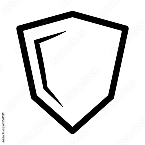 Warrior's shield icon. Defense icon. Vector.