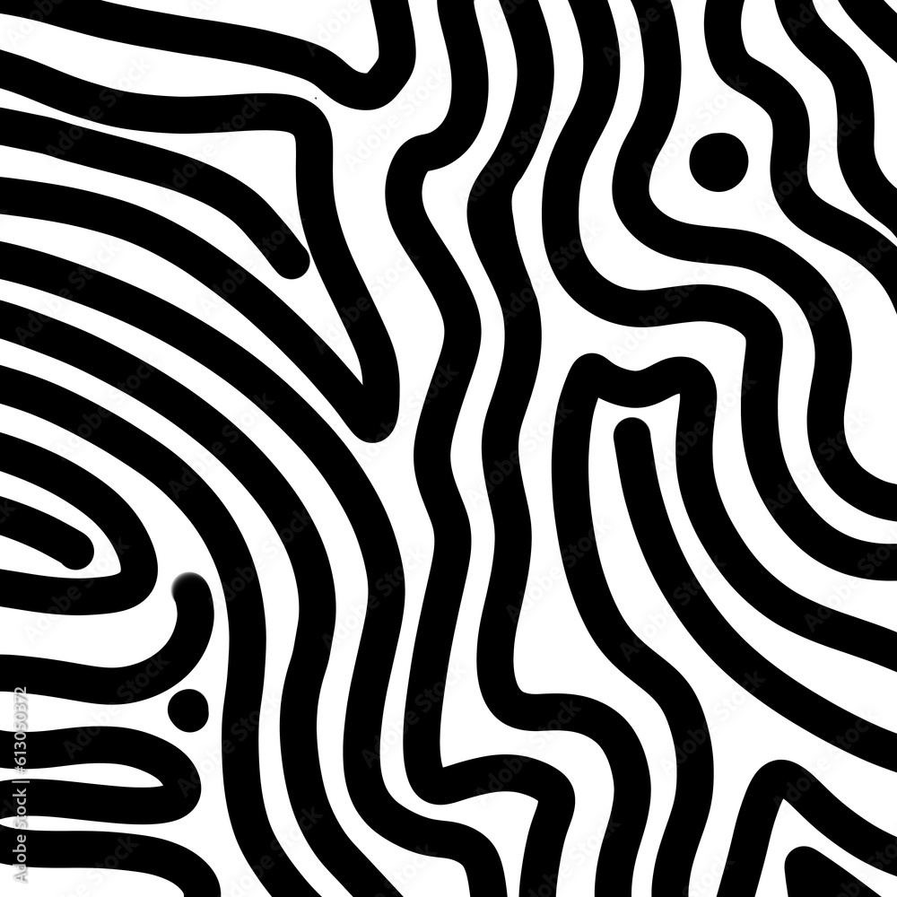 Abstract line art style black and white for wallpaper and background