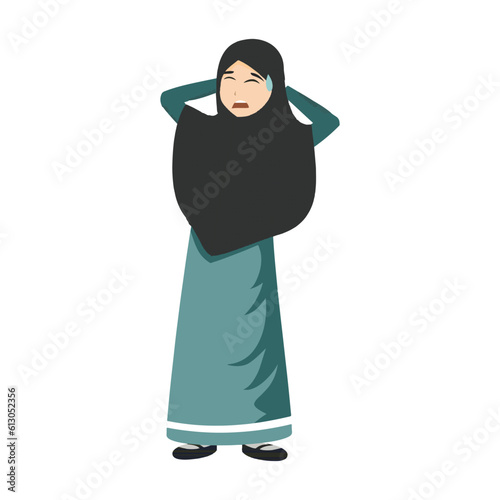 woman in a islamic dress