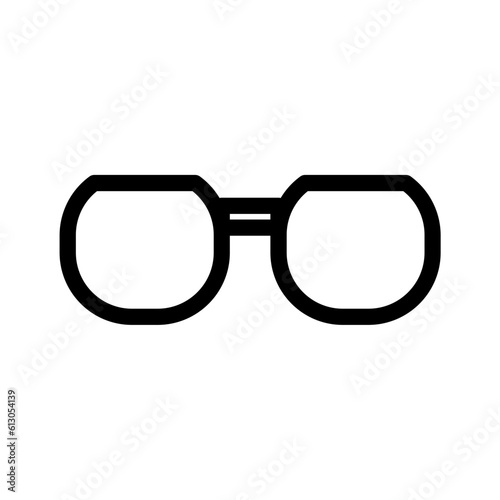 Glasses Icon: A graphical depiction of eyeglasses, typically representing vision, eye care, or the availability of visual aids. It symbolizes the use of glasses for improving eyesight or stylish acces