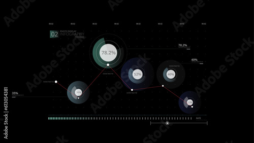 Circle HUD Chart Infographic