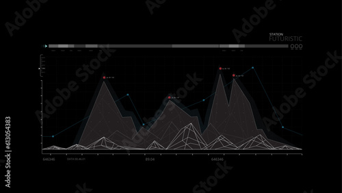 HUD Futuristic Diagrams Vector Shapes