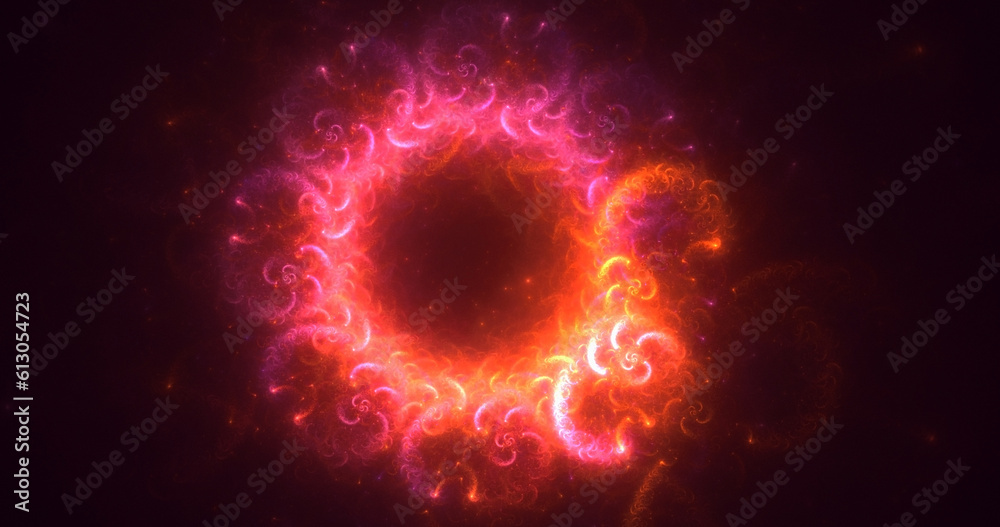 Fototapeta premium 3D rendering abstract circle light background