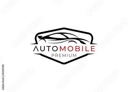 Cars garage, dealer, repair logo premium design concept. 