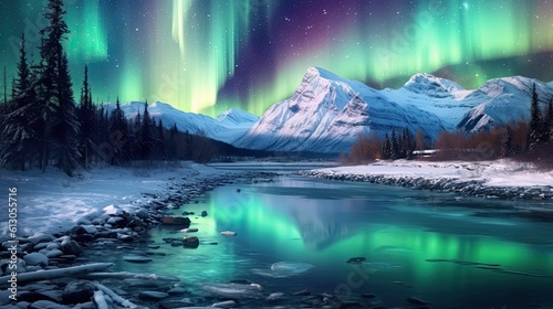 Colorful Aurora Borealis Northern Lights  © twilight mist
