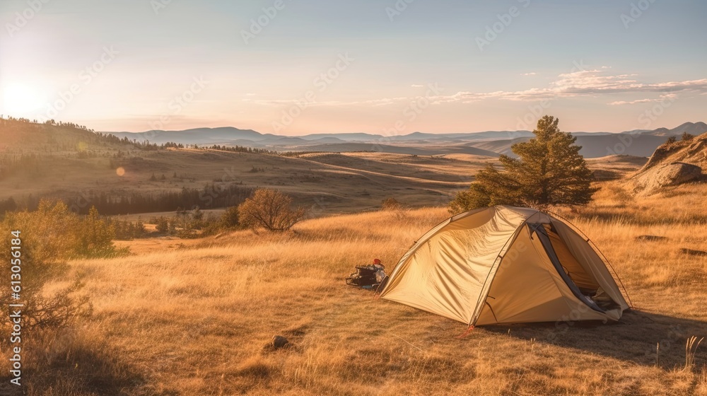 Hiking and Camping In The Wilderness