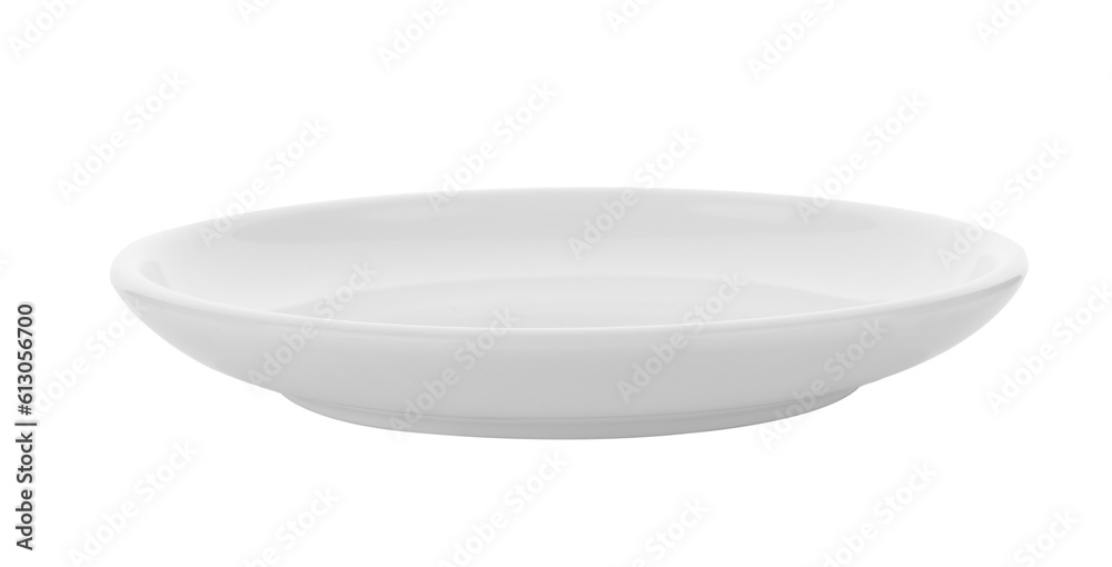 white plate on transparent png