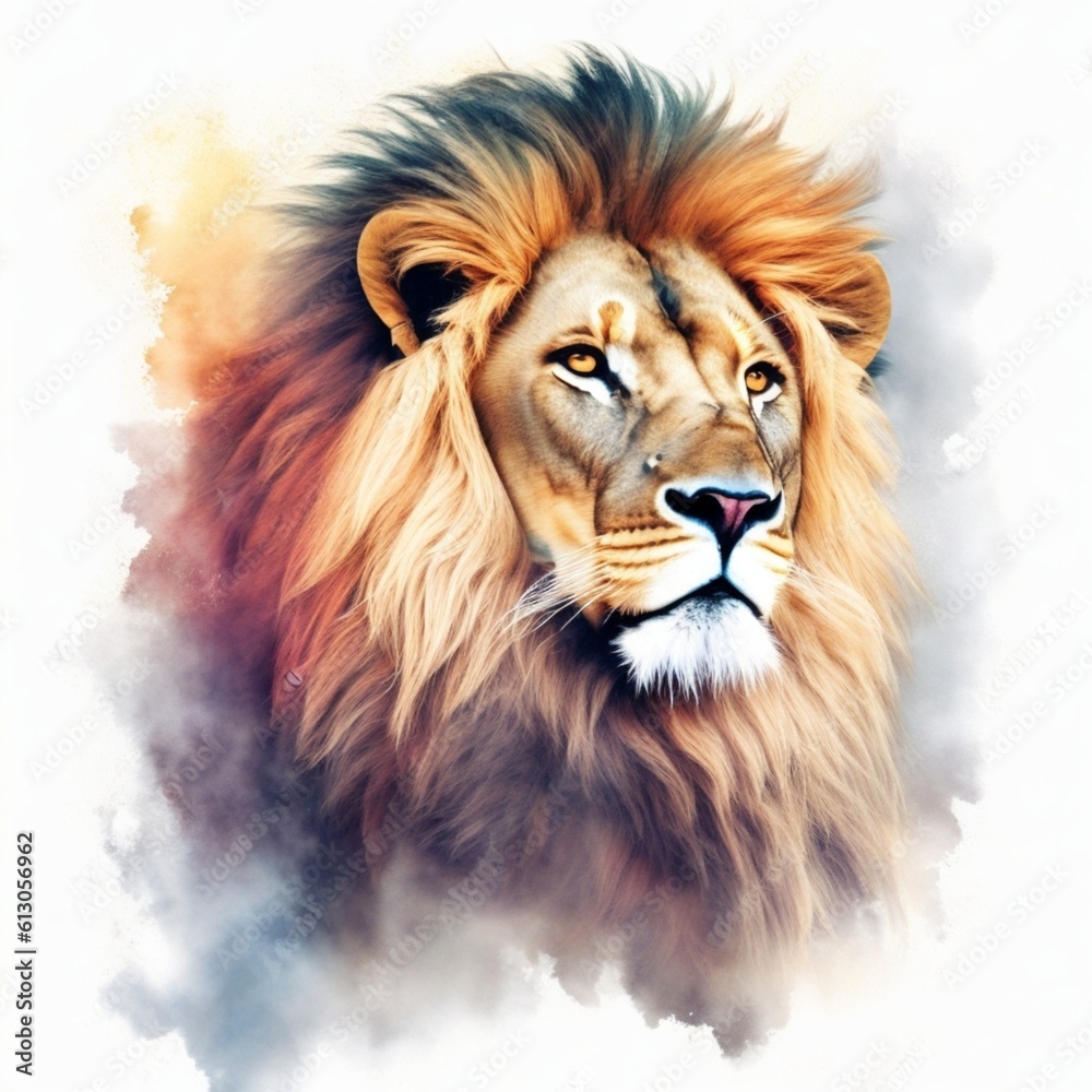 Fototapeta premium portrait of a lion head