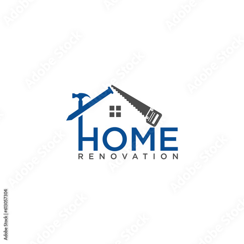 Building Construction Logo Icon Design Vector  home renovation