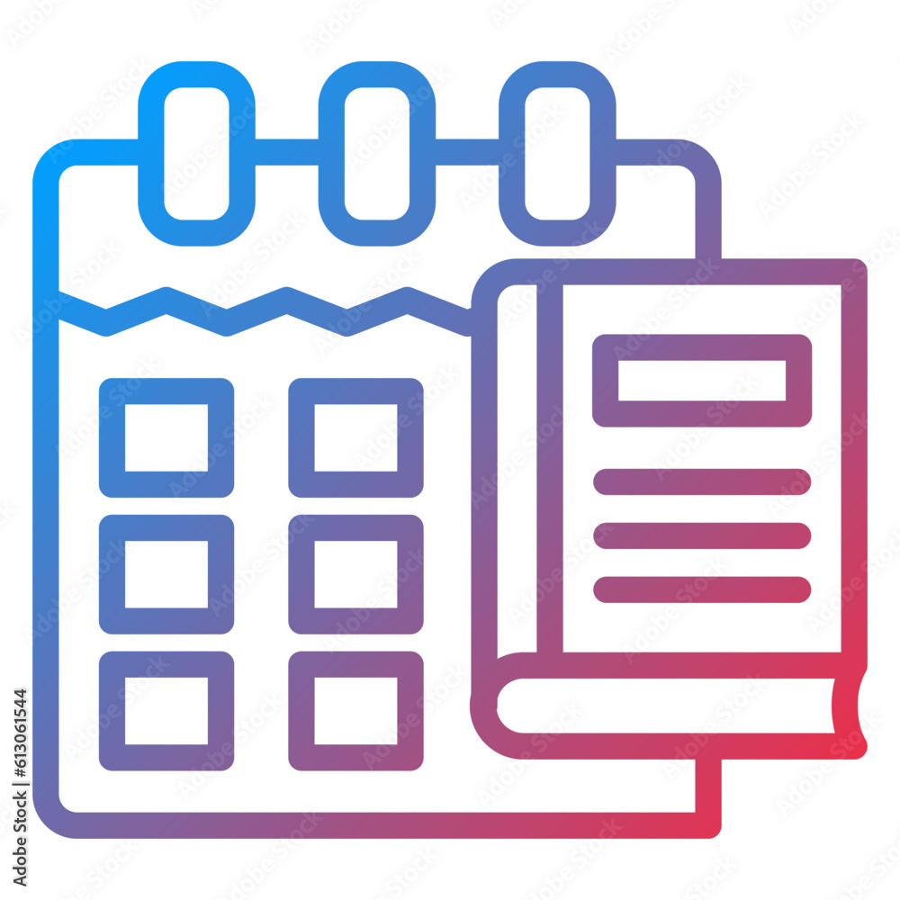 Vector Design Library Calendar Icon Style Vector Design Library Calendar Icon Style
