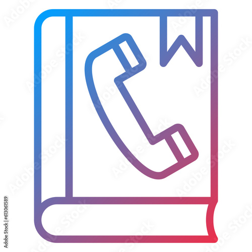 Vector Design Phonebook Icon Style